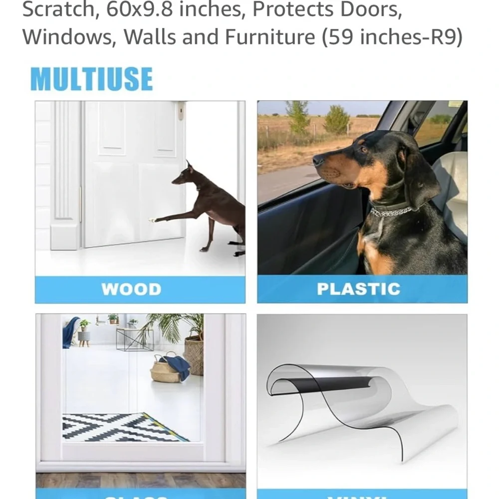 Door Scratch Protector - White
